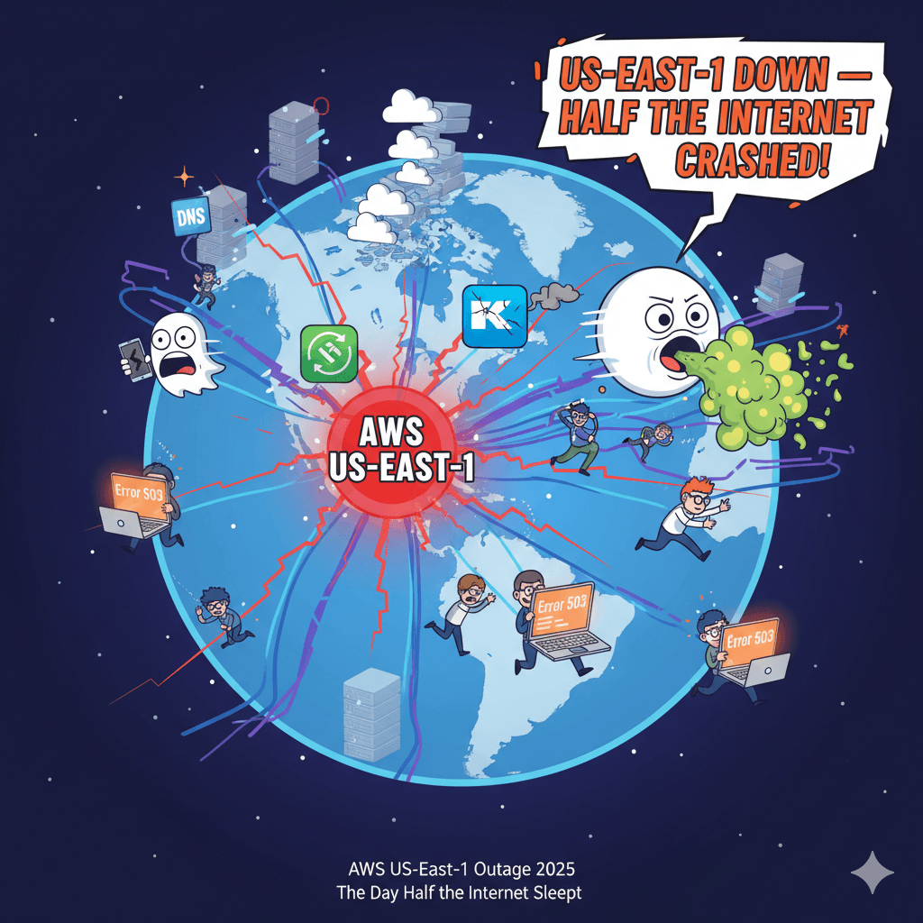AWS US-East-1 Outage October 2025: The DNS Cascade That Paralyzed Snapchat, Fortnite, and Global Cloud Workloads—A Deep Technical Autopsy and Battle-Hardened Resilience Blueprint